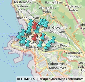 Mappa 34141 Trieste TS, Italia (1.3155)