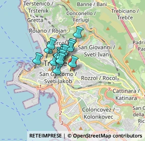 Mappa 34141 Trieste TS, Italia (1.025)