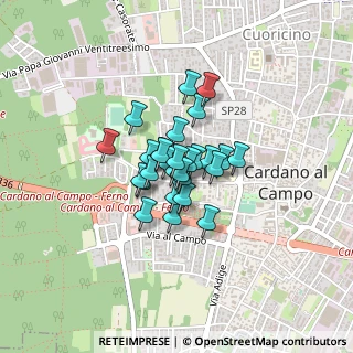 Mappa Via Carreggia, 21010 Cardano Al Campo VA, Italia (0.22857)
