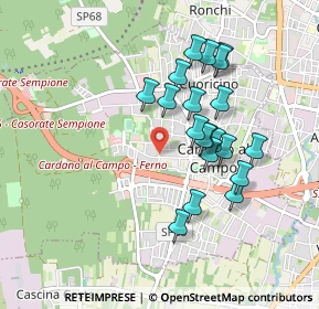 Mappa Via Carreggia, 21010 Cardano Al Campo VA, Italia (0.805)