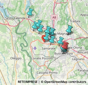 Mappa Via Carreggia, 21010 Cardano Al Campo VA, Italia (5.42667)