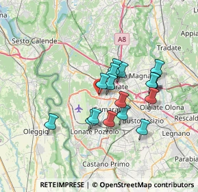 Mappa Via Carreggia, 21010 Cardano Al Campo VA, Italia (5.69118)