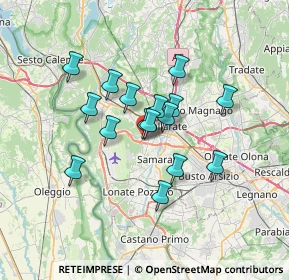 Mappa Via Carreggia, 21010 Cardano Al Campo VA, Italia (5.23)