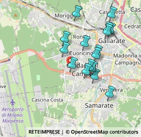 Mappa Via Carreggia, 21010 Cardano Al Campo VA, Italia (1.68625)