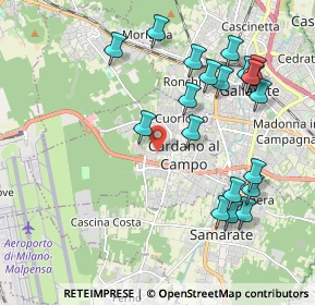 Mappa Via Carreggia, 21010 Cardano Al Campo VA, Italia (2.184)