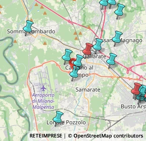 Mappa Via Carreggia, 21010 Cardano Al Campo VA, Italia (5.6845)