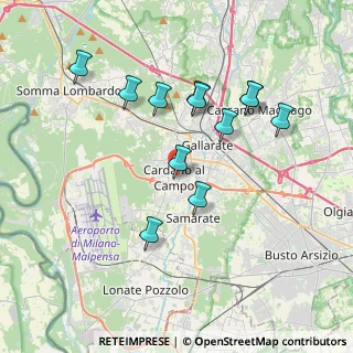 Mappa Via F. Porraneo, 21010 Cardano Al Campo VA, Italia (3.55167)