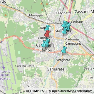 Mappa Via F. Porraneo, 21010 Cardano Al Campo VA, Italia (1.34182)