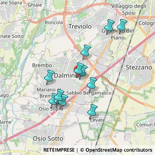 Mappa Via Tonale, 24044 Dalmine BG, Italia (1.74083)