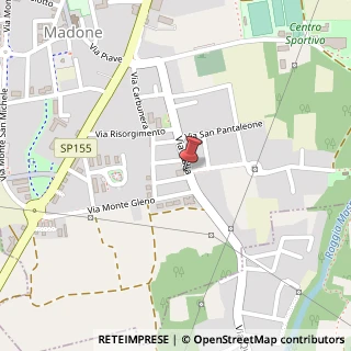 Mappa Via Italia, 28, 24040 Madone, Bergamo (Lombardia)