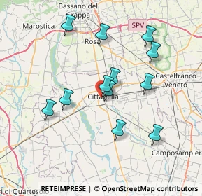 Mappa Via Alfieri Vittorio, 35013 Cittadella PD, Italia (6.7075)