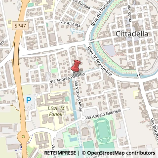 Mappa Via Alfieri Vittorio, 5, 35013 Cittadella, Padova (Veneto)