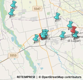 Mappa Via Alfieri Vittorio, 35013 Cittadella PD, Italia (4.04333)