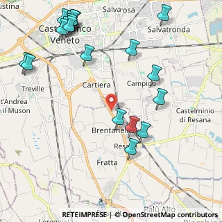 Mappa Via Borgo Padova, 31023 Resana TV, Italia (2.756)