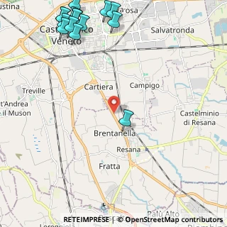 Mappa Via Borgo Padova, 31023 Resana TV, Italia (3.268)