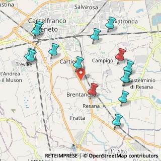Mappa Via Borgo Padova, 31023 Resana TV, Italia (2.38933)