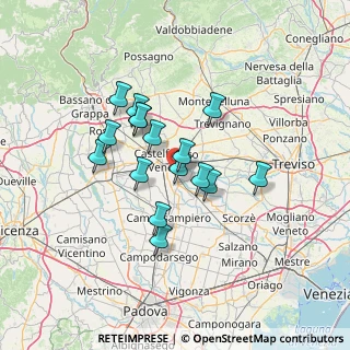 Mappa Via Borgo Padova, 31023 Resana TV, Italia (10.57063)