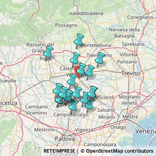 Mappa Via Borgo Padova, 31023 Resana TV, Italia (11.5615)