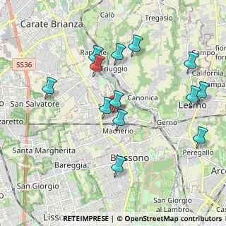Mappa Via Roma, 20845 Sovico MB, Italia (2.02615)