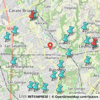 Mappa Via Roma, 20845 Sovico MB, Italia (3.059)