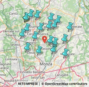 Mappa Via Roma, 20845 Sovico MB, Italia (6.6495)