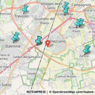 Mappa Via Carlo Cattaneo, 24040 Stezzano BG, Italia (2.73667)