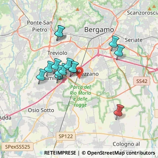 Mappa Via Carlo Cattaneo, 24040 Stezzano BG, Italia (3.24)