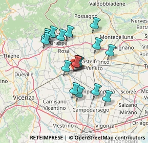 Mappa Contrada Vittorio Veneto, 35019 Tombolo PD, Italia (11.70353)