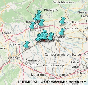 Mappa Contrada Vittorio Veneto, 35019 Tombolo PD, Italia (8.5025)