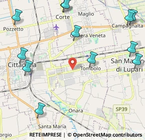 Mappa Contrada Vittorio Veneto, 35019 Tombolo PD, Italia (2.93167)