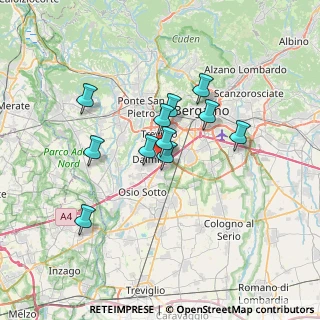 Mappa Via E. Baschenis, 24044 Dalmine BG, Italia (5.41545)