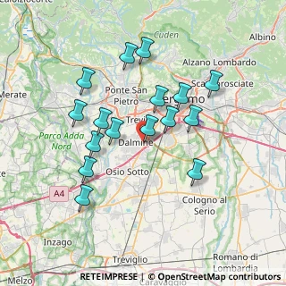 Mappa Via E. Baschenis, 24044 Dalmine BG, Italia (6.71125)