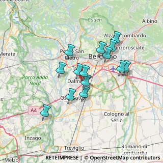 Mappa Via E. Baschenis, 24044 Dalmine BG, Italia (5.83714)