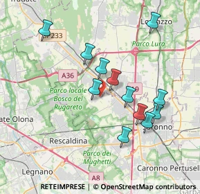 Mappa Via Massina, 22078 Turate CO, Italia (3.47333)