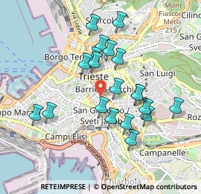 Mappa Via del Bosco, 34131 Trieste TS, Italia (0.8405)