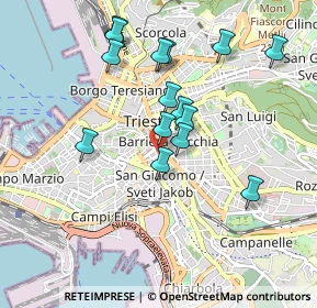 Mappa Via del Bosco, 34131 Trieste TS, Italia (0.85667)