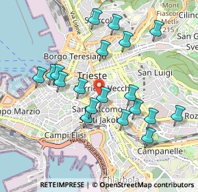 Mappa Via del Bosco, 34131 Trieste TS, Italia (0.93316)