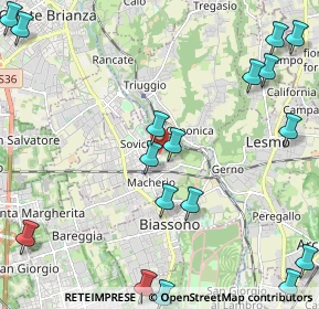 Mappa Via Donatori di Sangue, 20845 Sovico MB, Italia (2.97706)