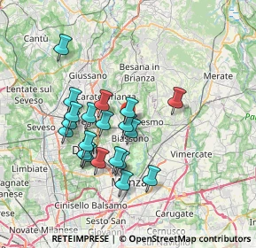 Mappa Via Donatori di Sangue, 20845 Sovico MB, Italia (6.248)