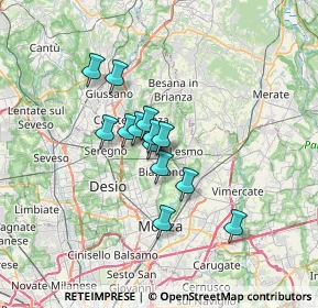 Mappa Via Donatori di Sangue, 20845 Sovico MB, Italia (4.71077)