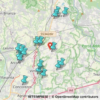 Mappa Via Salvo D'Acquisto, 20881 Bernareggio MB, Italia (4.59294)