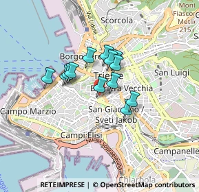 Mappa Via Antonio Pacinotti, 34131 Trieste TS, Italia (0.57077)