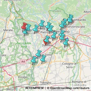 Mappa Via IV Novembre, 24044 Dalmine BG, Italia (7.12632)