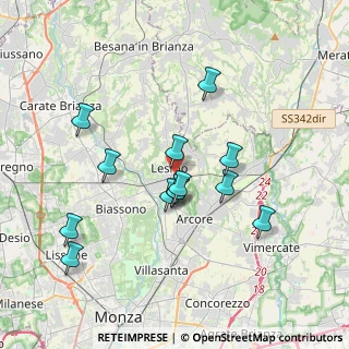 Mappa Via Giuseppe Parini, 20855 Lesmo MB, Italia (3.36231)