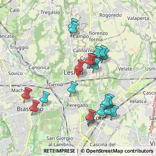 Mappa Via Giuseppe Parini, 20855 Lesmo MB, Italia (1.9965)