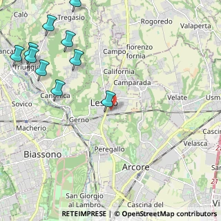 Mappa Via Giuseppe Parini, 20855 Lesmo MB, Italia (3.12636)