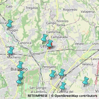 Mappa Via Giuseppe Parini, 20855 Lesmo MB, Italia (3.01727)