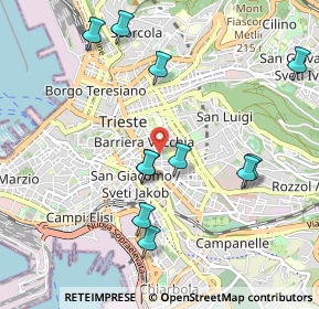 Mappa Via Alessandro Manzoni, 34138 Trieste TS, Italia (1.02545)