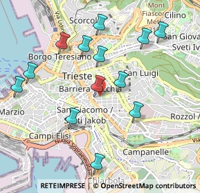 Mappa Via Alessandro Manzoni, 34138 Trieste TS, Italia (1.01462)