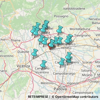 Mappa Riva Ospedale, 35013 Cittadella PD, Italia (10.744)